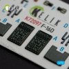 KELIK K72097 F-16D interior 3D decals for Revell kit 1/72